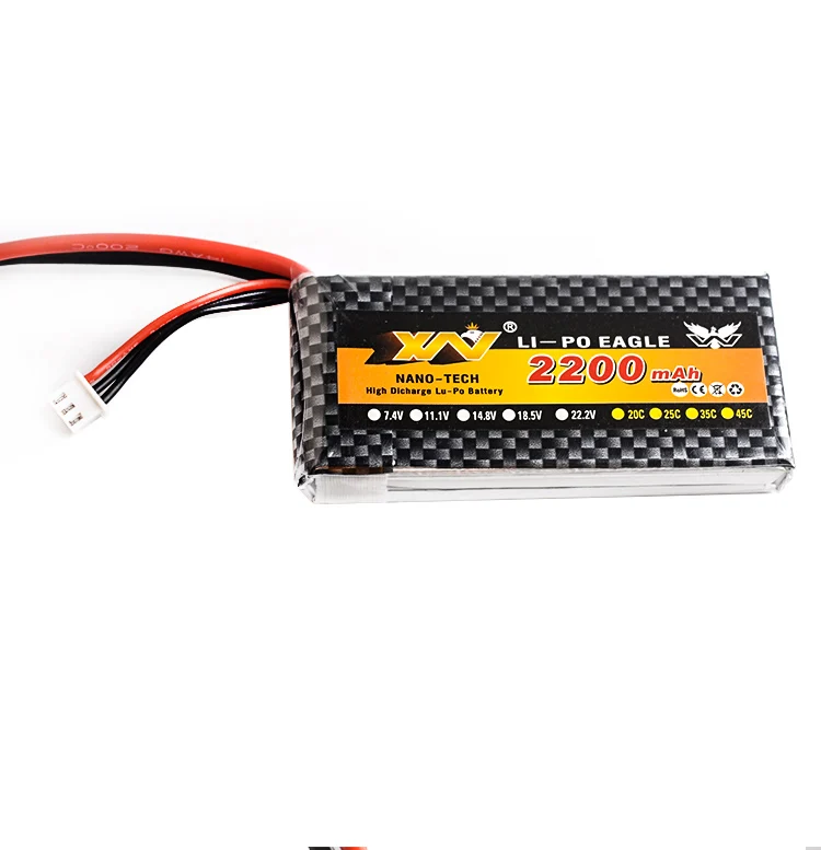 XW мощность 7 4 V 11 1 14 8 22 2 2200mAh 45C 2S 3S 4S 6S аккумуляторная батарея Lipo XT60 T другой разъем