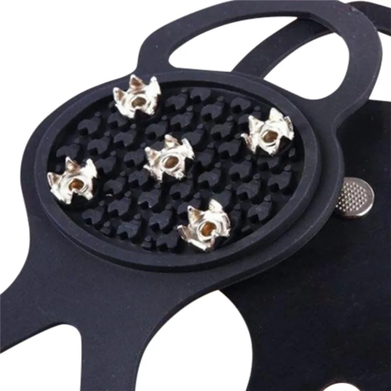 New winter Non-slip Snow Cleats Shoes Boots Cover Step Ice Spikes Grips Crampons For Hiking Outdoor Equipment  #3n16 (3)