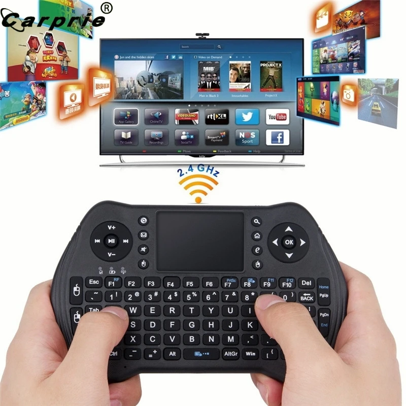 

CARPRIE Chargable RC RF 2.4G Wireless Air Mouse Keyboard For Smart TV Box Mini PC 90702