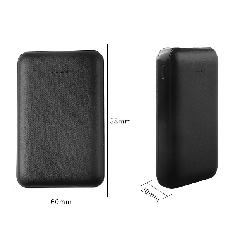 Larger Capacity 18650 Portable External Battery Power Bank 2A Fast Phone Charger Poverbank For Mobile Phone 4800/6000/8000/12000 power bank 5000mah