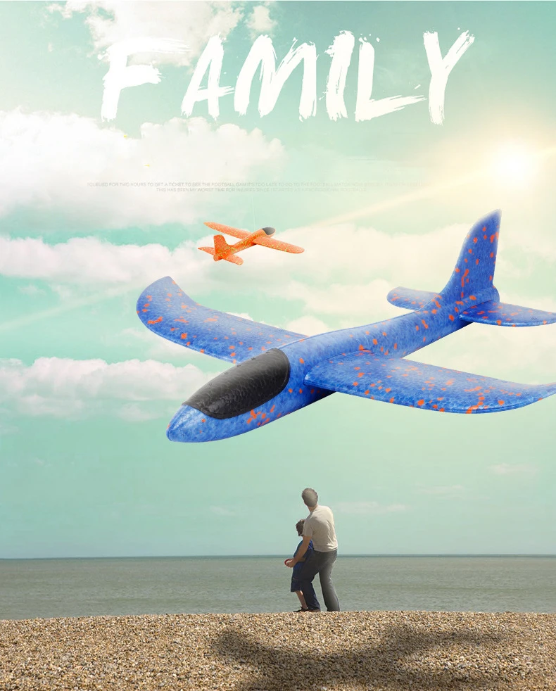 2019 DIY ручной бросок Летающий планер Самолеты игрушки для детей пена аэроплан модель вечерние партии мешок наполнители Летающий планер