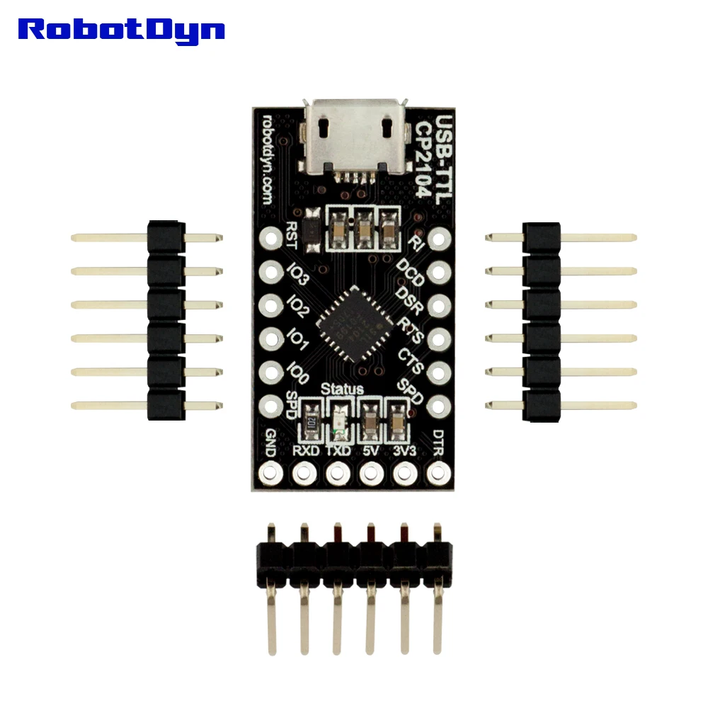 CP2104 USB-TTL UART серийный адаптер-микроконтроллер, 5 В/3,3 В, Micro USB