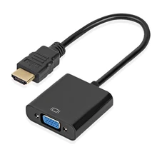 IMice HDMI в VGA адаптер Male в Famale конвертер адаптер 1080P цифро-аналоговый видео аудио с Aux кабель питания для ПК