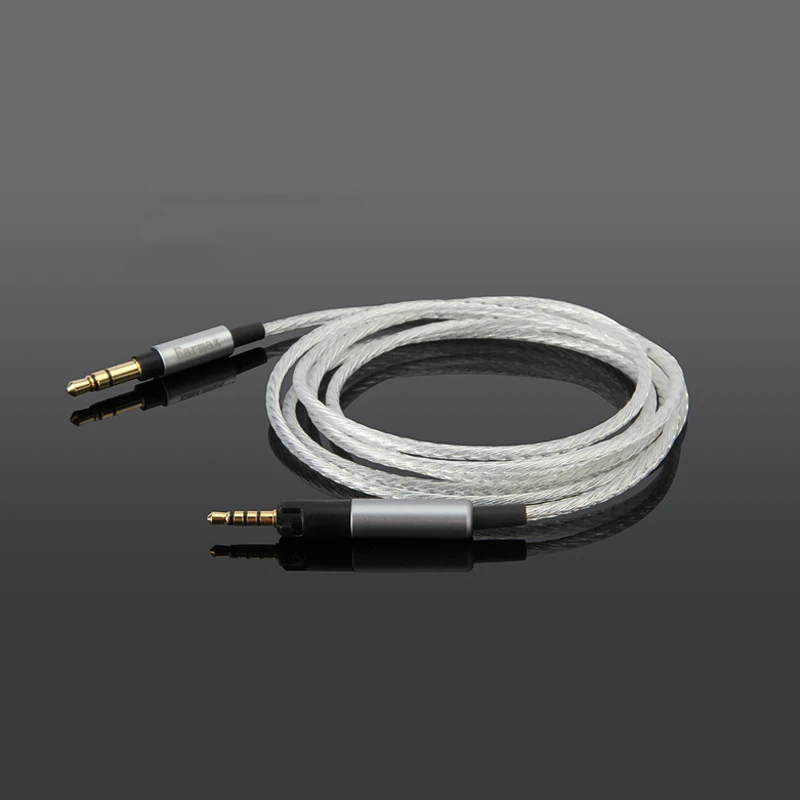 Replacement Cable for Sennheiser HD598 HD558 HD518 HD598se Headphone Earphone Headset 3 5mm To 2 5mm Silver Plated Audio Cables