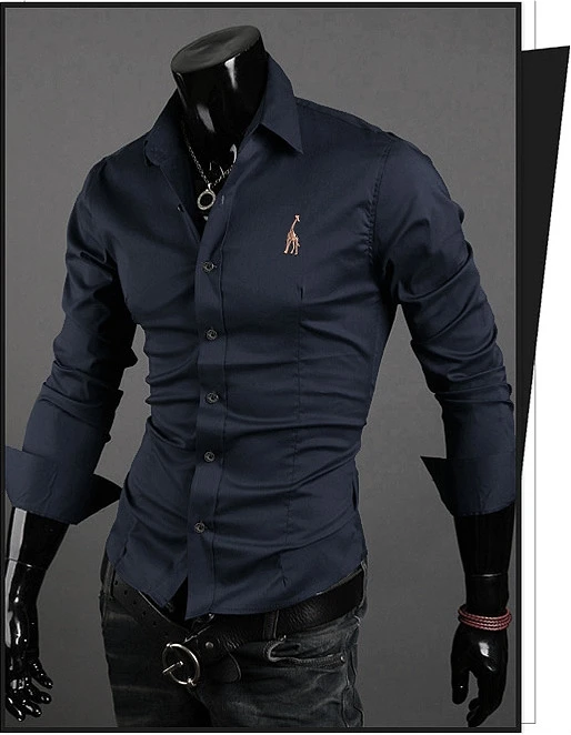 Новинка 2015 прибытие полосатый рубашка Мужская мода Slim Fit Multi-цвет рубашки Мужчины Длинные рукава хлопок CHEMISE Homme Размер M-XXL 20