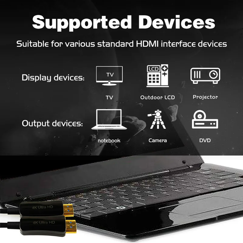 5 метров 24K позолоченный оптический кабель HDMI 4K 8K 1080P 2160P для HDTV 2 0 Plug and Play видео