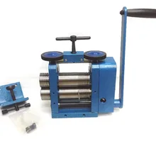 Новейший синий прокатный стан(4 ролика), ручной ювелирный прокатный стан с максимальным отверстием 10 мм, goldsmith инструмент joyeria