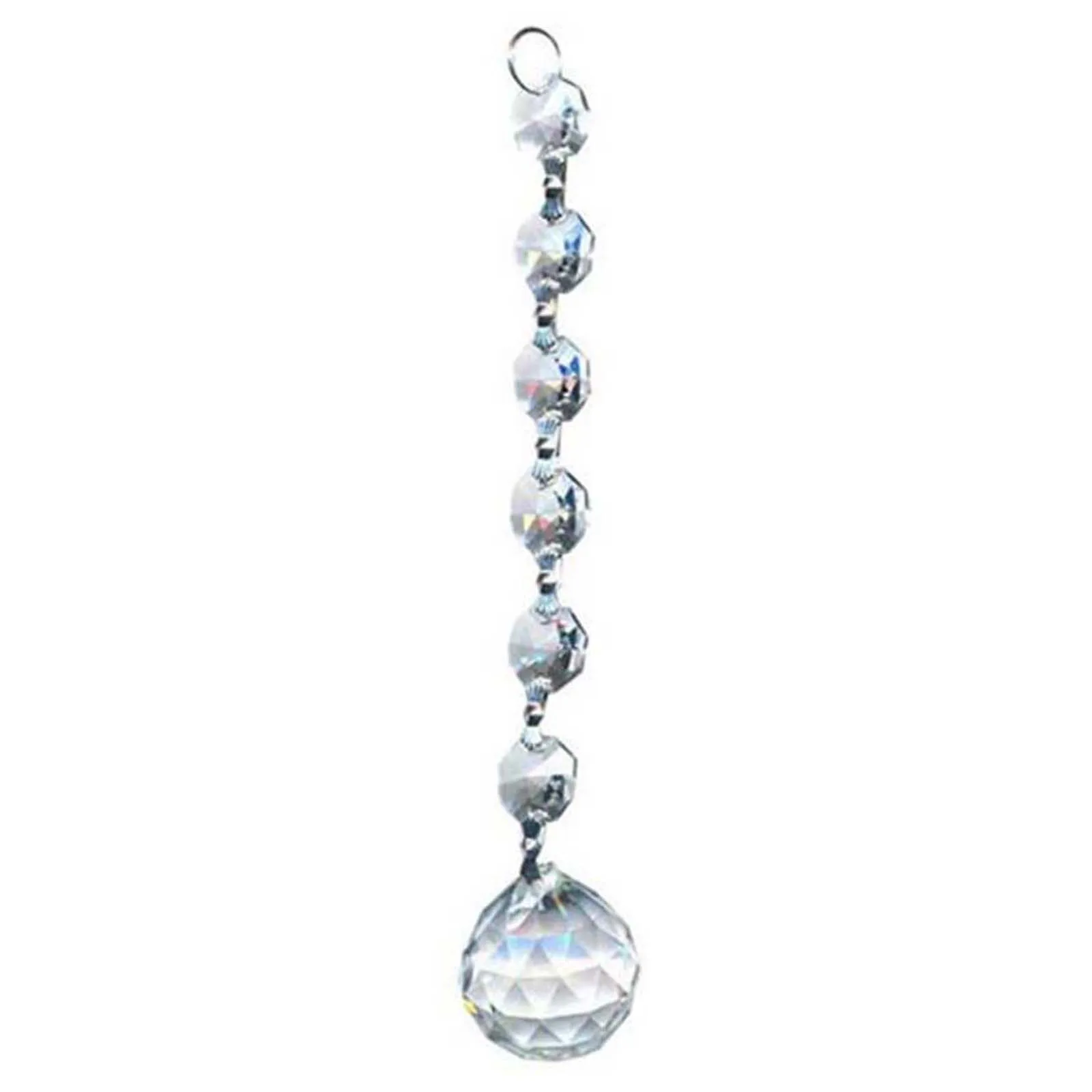5pcs/set Fashion Clear Crystal Ball Pendants Mayitr Charms Long Drops Dangle Beads For Party DIY Decorations 20mm