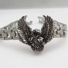 Модные мужские браслеты Lanneret eagle hawk, цинковый сплав, посеребренные ювелирные изделия, высококачественный браслет, подарок