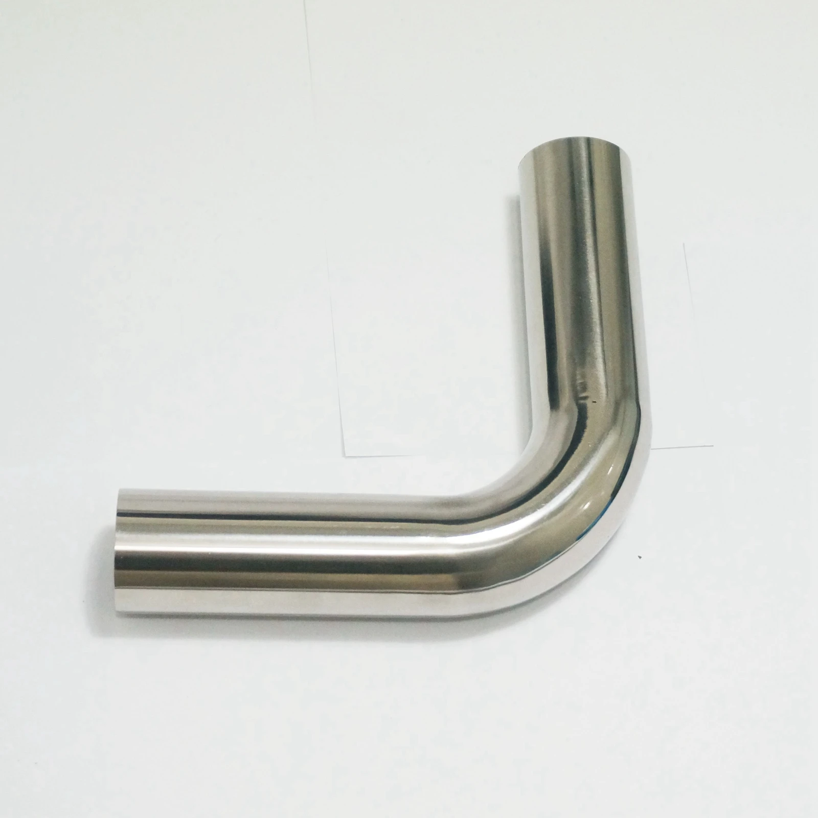 

38mm 1.5" O/D 304 Stainless Steel Sanitary Weld 90 Degree Elbow Tube Butt Pipe Fitting Straight pipe length 100mm