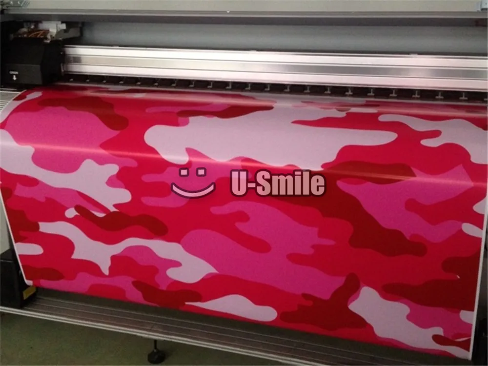 Jumbo Elite Pink Camo Vinyl Wrap Jumbo Pink Camouflage Vinyl Sheet Bubble Free For SUV TRUCK