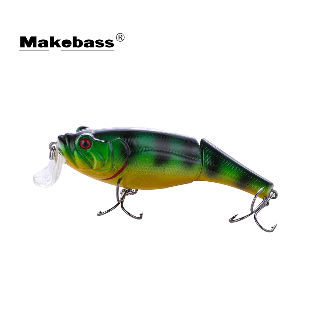 

MAKEBASS Crankbait Multi-Jointed 2Section BassBaits 3in0.44oz FishingLures Swimbait HardBaits Artificial Wobblers Fishing Tackle