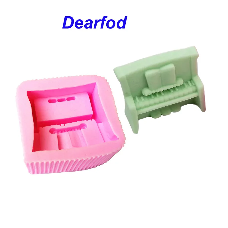 

18051802 3D Piano Silicone Mold Cake Decoration Fondant Mold Pudding and Chocolate make Kitchenware DIY Tool