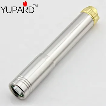 

YUPARD multipurpose Q5 Stainless Shell Flashlight torch 500Lms 1*AAA 10440 rechargeable battery 1-Mode light outdoor sport