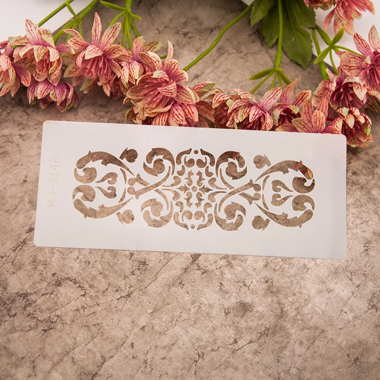

23.5*10cm 142 scrapbooking plastic plant 88514 layering stencil for ink,paint,stamp stencil art supplies template drawing set
