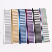 19*3,4 см 10 шт./пакет профессиональные домашние волосы расчески парикмахер для собак из нержавеющей расчески парикмахерские расчески Уход за волосами 6703