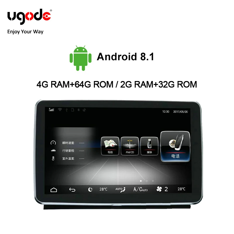 

Ugode Car Multimedia 8.4 Inches Autoradio Radio Screen Monitor GPS NAVI ML For Mercedes Benz ML W166 /GL X166 (2012-2015) Player