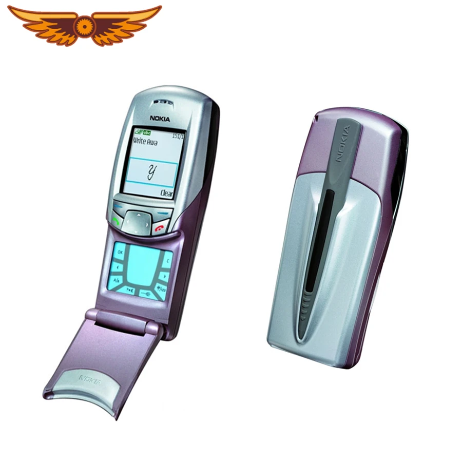 Оригинальный разблокированный Восстановленный старый флип телефон Nokia 6108 GSM 850