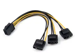8 pin поворот на шт. 6 + 2 pin разъем питания линии для GPU Miner продлить разъемы см 20 см длинные