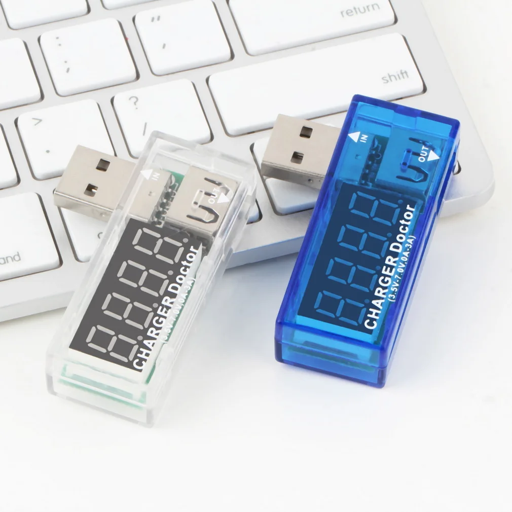 

Oringinal 1pcs High Quality Tester Power Detector USB Charger Doctor Mobile Battery Voltage Current Meter 3.5-7.0V 0-3A
