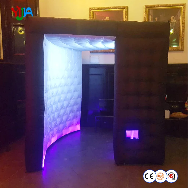 

Shape Irregular Portable Photo Booth LED Inflatable Photo Booth Cabin for Taking Photos Funny for Wedding Party Shipping Free