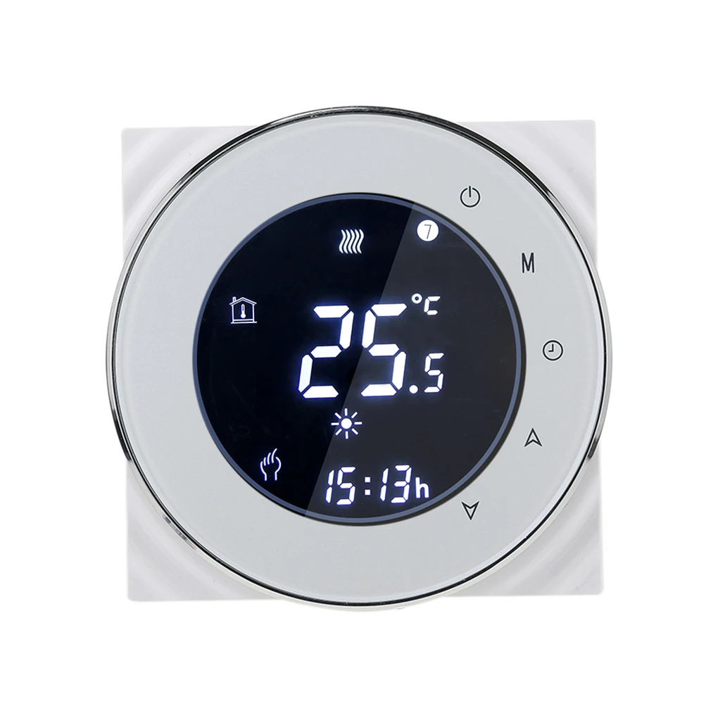 

Negative LCD Touchscreen Programing Thermostat Water Heating Home Temperature Controller NTC Sensor