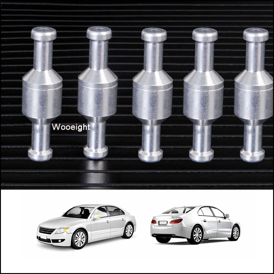 5Pcs 8mm One Way No Return Inline Aluminium Check Valve Brake Servo Booster Vacuum Hose For Automobile Agriculture Pumps (6)
