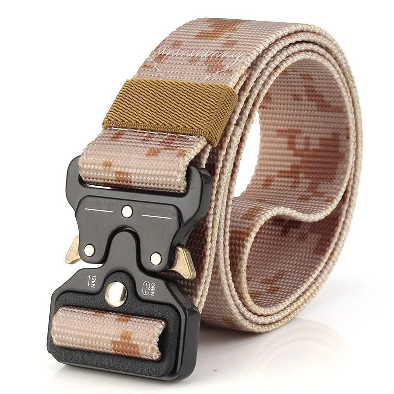 Best YBT Unisex Nylon Belt Metal Insert Buckle Military Nylon Training