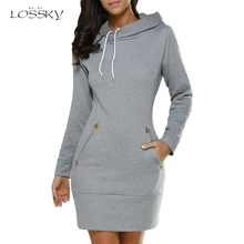 2017 Autumn Winter Fashion Women Long Hoodies Sweatshirts Self-tie Pockets Long Sleeve Pullover Hooded Slim Fit Tops Bts Kpop