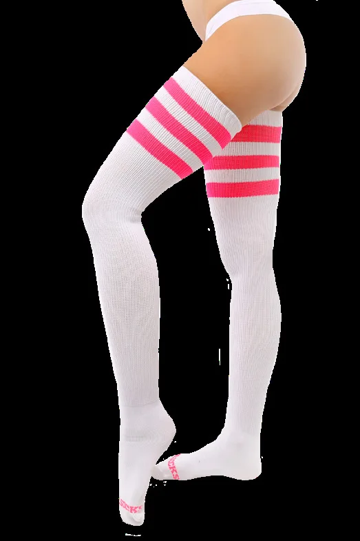 Женские модные носки гетры со стразами, длинные сапоги выше колена, длинные хлопковые чулки для формы Чирлидера, Cospaly SW066 - Цвет: without bling C8