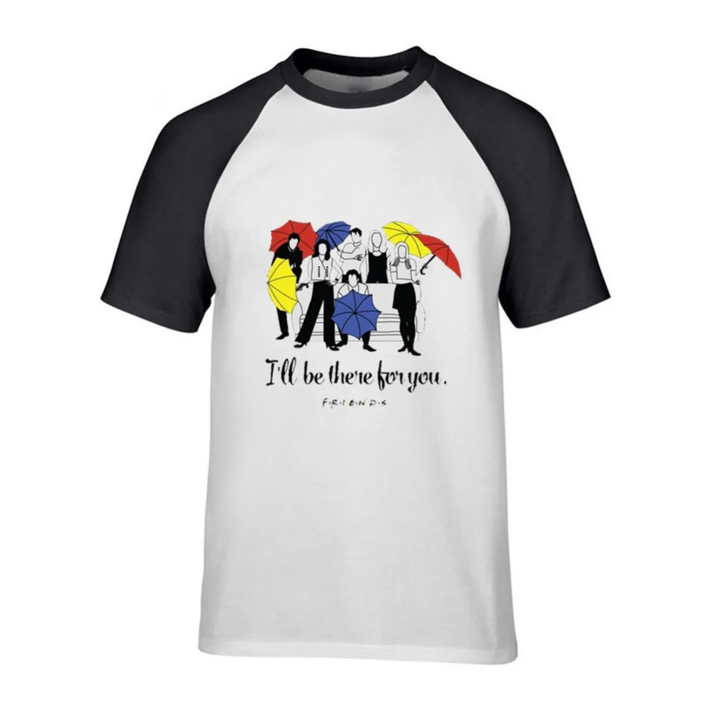 Funny Style TV Show Friends T Shirt Man Short Sleeve Crewneck Cotton Men T Shirt Camisetas Over 
