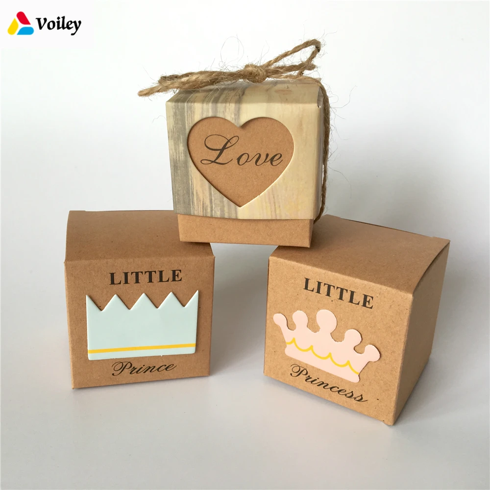 

Romantic 50pcs/lot Heart Candy Box for Wedding Decoration Vintage Kraft Wedding Box Favors and Gift Box with Burlap Twine Chic,W