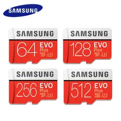 SAMSUNG EVO Plus карты памяти 8 GB/32 GB/SDHC 64 GB/128 GB/256 GB/SDXC Micro SD карты памяти Class10 Microsd C10 UHS-1 карты 100% оригинал