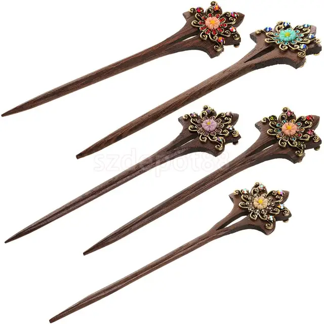 Women Crystal Hair Jewelry Stick Clip Pin Bridal Long Women Crystal Hair Jewelry Stick Clip Pin Bridal Long Accessories Asian Style