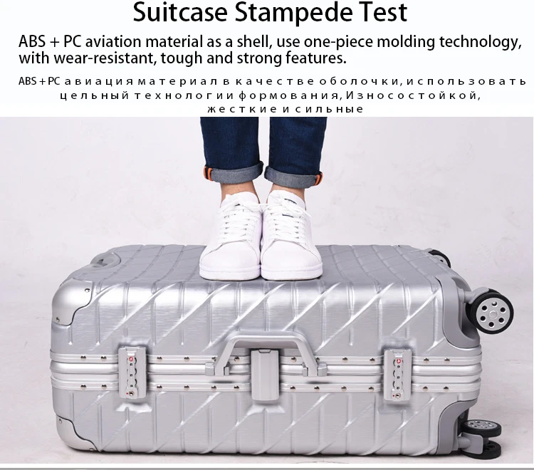 20''24''26''29'' алюминиевый багаж на колёсиках Дорожный чемодан TSA замок кабина багаж для женщин посадочная коробка сумка ручной клади тележка