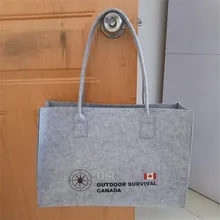 500 шт./лот пользовательские высокое качество шерсти войлока сумки на заказ с напечатанным логотипом компании подарок эко Сумка для документов сумки