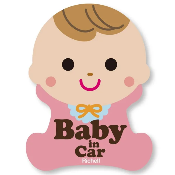 

1 Piece Baby in Car Styling Warning Car Personality Stickers Cartoon Cute Waterproof Car Accessories Window Sticker Decal