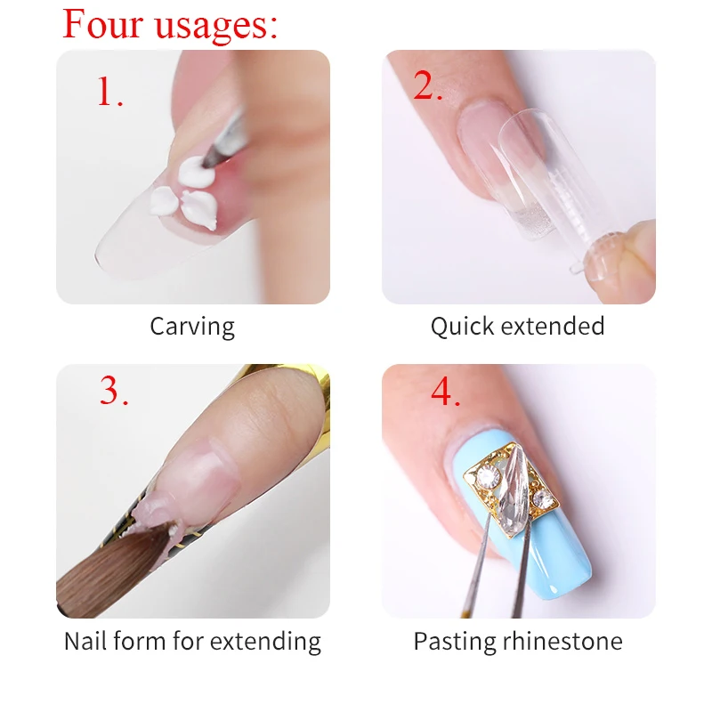 Nail powder acrylic 10ml tip extension french nail polymer powder
