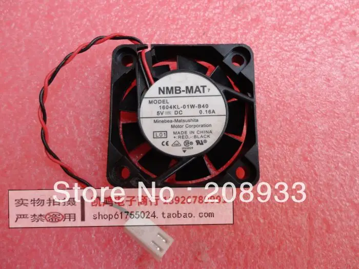 

For NMB-MAT 1604KL-01W-B40 5V 0.16A 4010 4CM mute switch +cooling fan