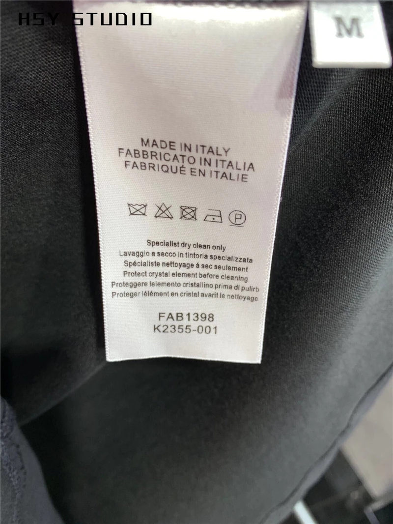 【HSY studo】2019 Новая летняя Черная Женская футболка с круглым вырезом и коротким