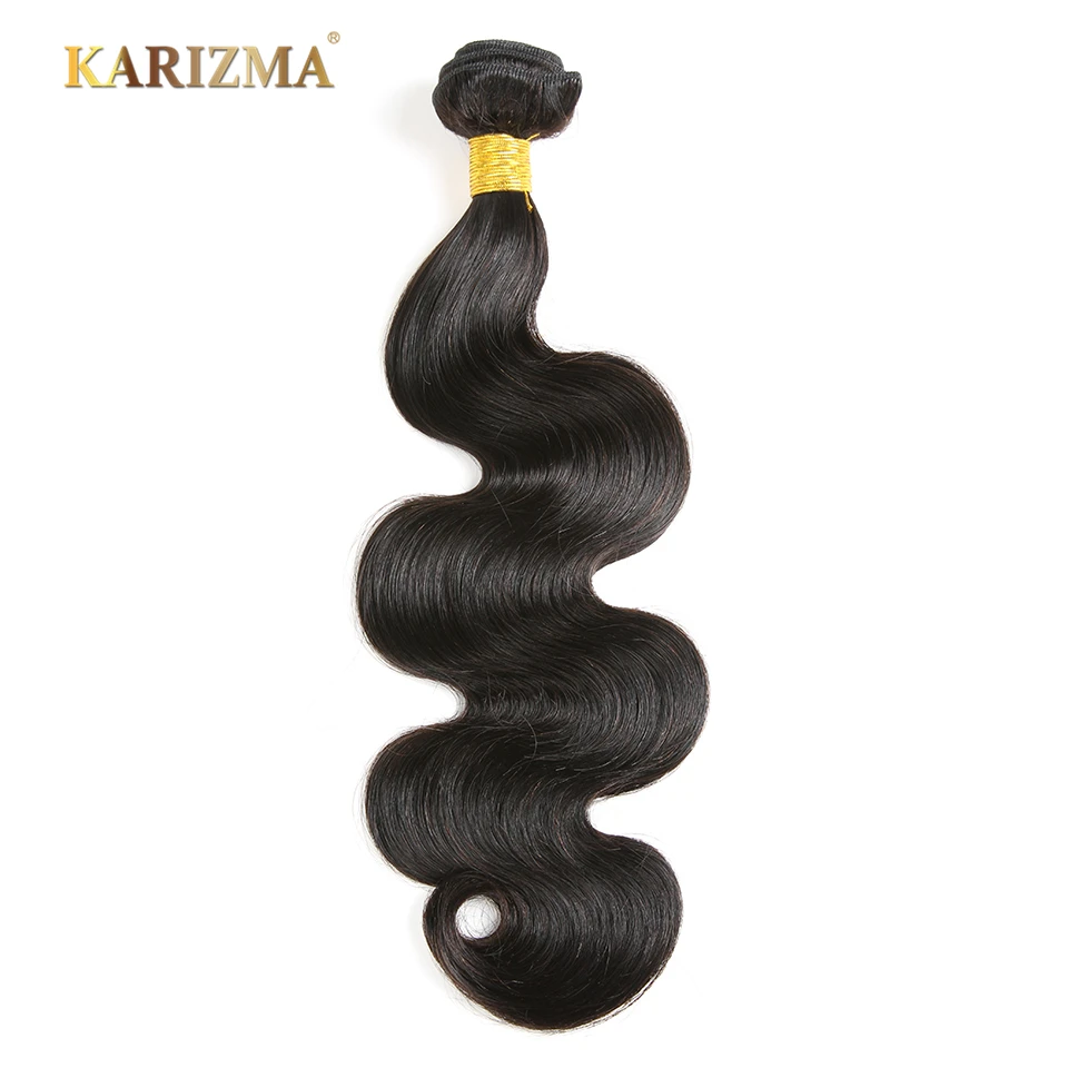 Karizma волосы перуанские объемные волны пучки натуральный черный 100% натуральные волосы плетение 1 шт. 8-28 дюймов не Реми волосы расширения