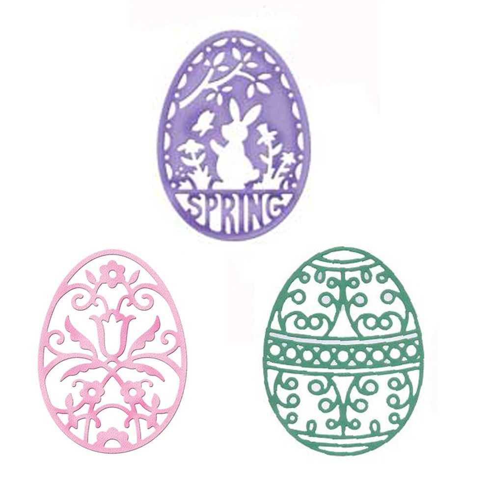 

Swovo Easter texture egg Metal Cutting Dies DIY Etched Dies Craft Paper Card Making Scrapbooking Embossing Die Cuts 2019 New