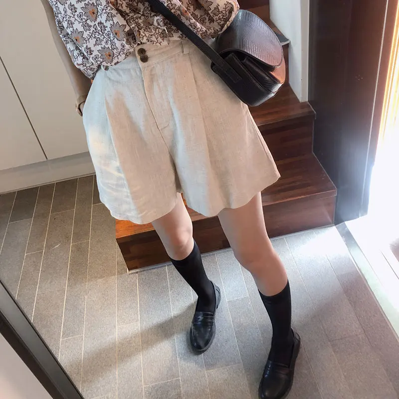 

Mishow causal short pants for women summer 2019 solid high waist loose comfortable and Breathable streetwear pants MX19B2472
