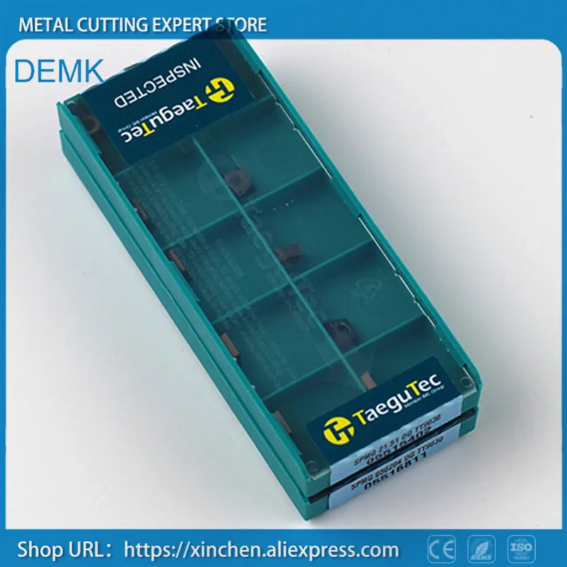 10pcs NEW Drilling Blade Carbide Inserts Taegutec SPMG060204-DG TT9030