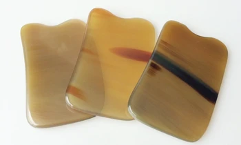 

Quality Beauty buffalo horn scraping plates stovepipe body face massage use 5/6/7mm