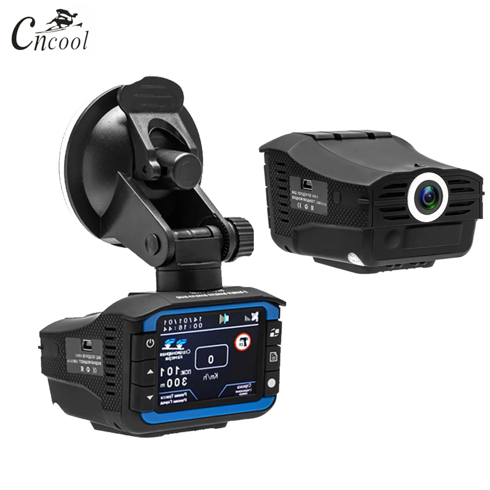 

Cncool Russian 2 in 1 Car DVR Radar Detector Tracker Car DVR Camera Recorder Anti Radar Dash Cam no Electronic Dog dvr