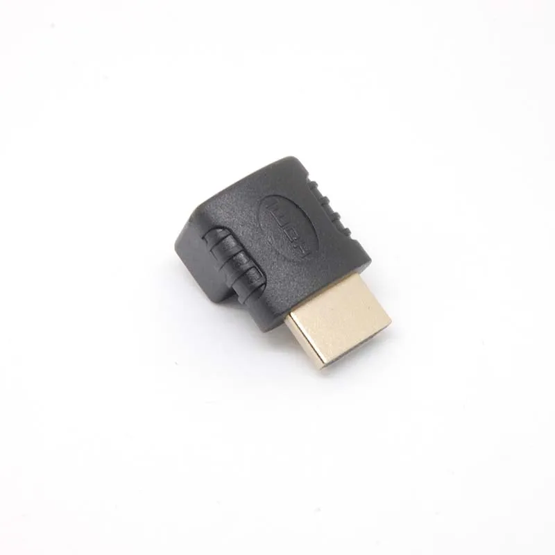 10 قطعة الذهب قسط 1.4 HDMI ذكر إلى أنثى 90 درجة محول محول