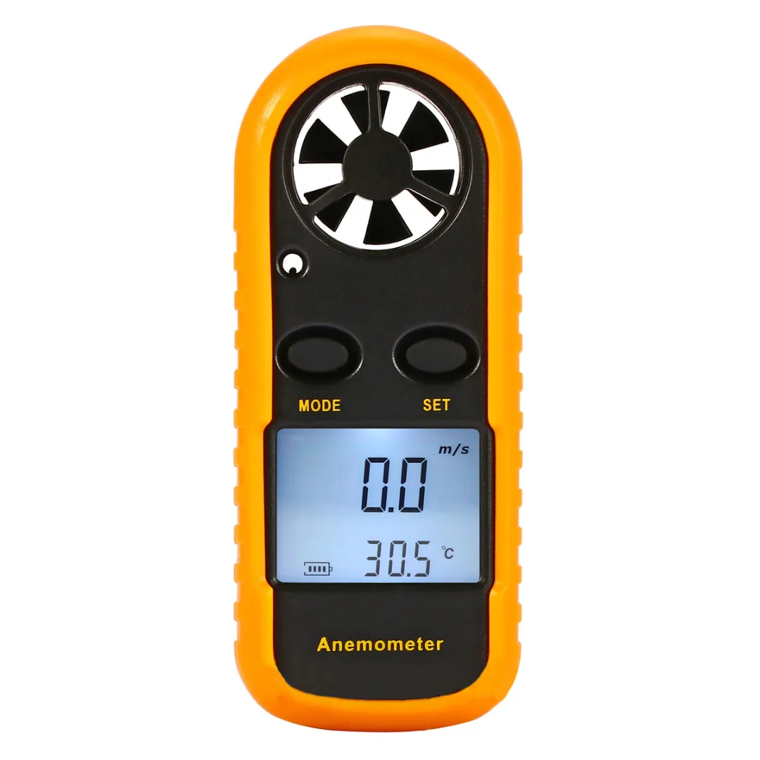 

1pcs Portable LCD Digital Anemometer Thermometer Air Wind Speed Meter Temperature Gauge Hand Held Measure Tool Mayitr