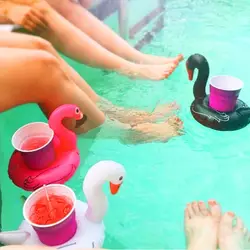 Фламинго Лебедь надувной держатель для напитков бассейн вечерние питания поплавок аксессуары дети взрослые игрушки для ванной Единорог