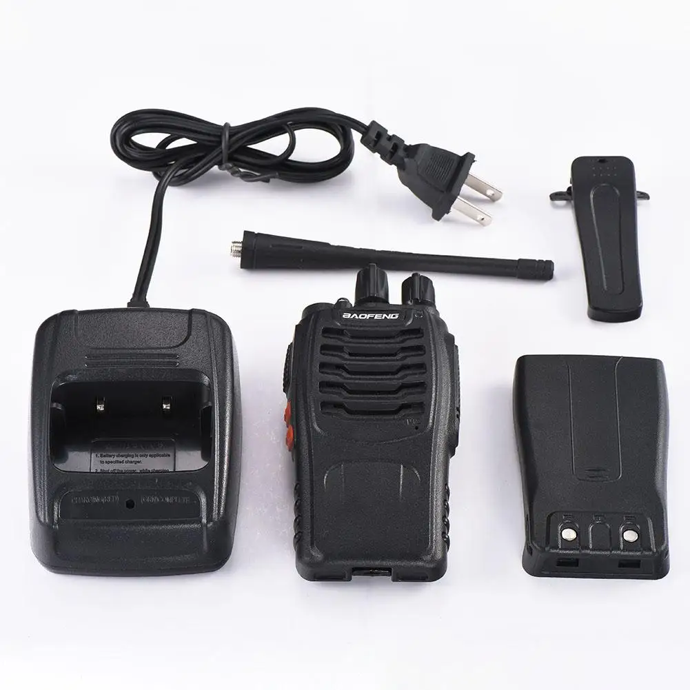 

SPCIAL 2M PCS 2pcs Portable Handheld BF-888S 400-470MHz Two-way Wireless FM Antenna Walkie-talkie